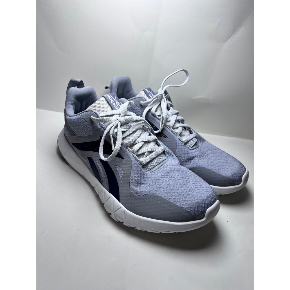 Reebok Flexagon Force 3.0 Mens Grey Navy Training Shoes Sneakers Size 8. B1